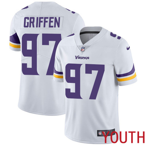 Minnesota Vikings #97 Limited Everson Griffen White Nike NFL Road Youth Jersey Vapor Untouchable->youth nfl jersey->Youth Jersey